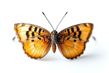 Aufkleber - A close-up shot of a butterfly perched on a white surface