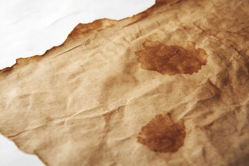 Poster - A piece of brown paper with brown spots, great for various uses such as note-taking or craft projects