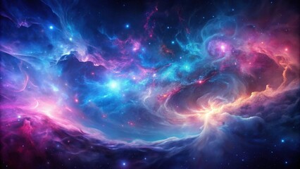Wall Mural - cosmic nebula a vibrant symphony of celestial colors and gaseous clouds