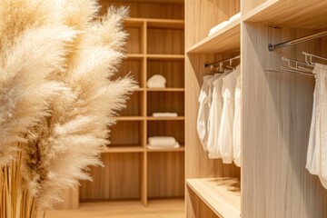 Poster - A collection of towels hung neatly on a rack, great for use in bathroom or spa settings