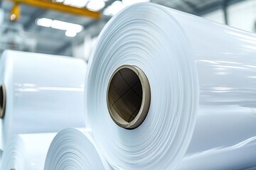 Poster - A roll of white paper sits on top of a table, ready for use
