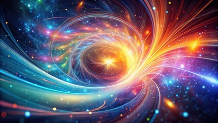 Poster - Cosmic Nebula A vibrant swirl of energy and light in the vast expanse of space