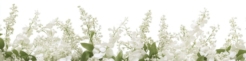 Poster - A bouquet of white flowers arranged in a decorative vase