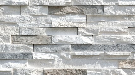 Poster - Textured Stone Wall in Neutral Tones with Variations in Color and Finish Suitable for Interior and Exterior Design