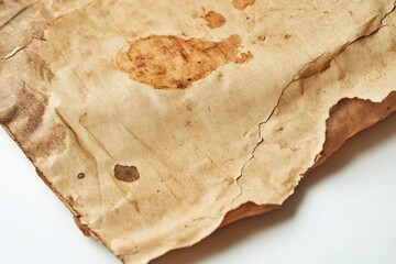 Poster - A piece of brown paper with a hole cut out