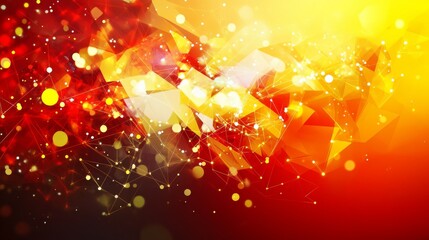 Wall Mural - Abstract Background Design With Red, Yellow, And Orange Colors, Ideal For Graphic Design Projects Or Digital Art Compositions Designs with Sparkle and Geometric Shapes and Textures for Diverse