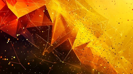 Wall Mural - Abstract Geometric Design With Polygonal Shapes In Vibrant Colors, Perfect For Futuristic Backgrounds Or Modern Digital Art Design And Illustration. Abstract Art With Polygons, Geometric Patterns