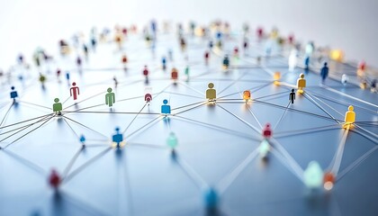 Poster - Globe with dynamic social network connections, lines and nodes representing social media, global digital communication and online interaction