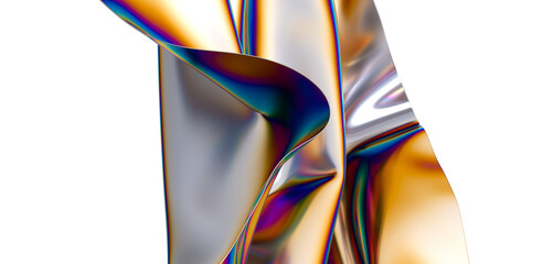Leinwandbilder - Chromatic Dreamscape: Immerse Yourself in a 3D Mosaic of Colors