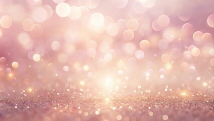 Aufkleber - rose gold glitter background with sparkling lights and bokeh
