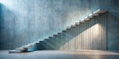 Aufkleber - Ascending Steps Towards a Brighter Future  Abstract Concept of Growth and Progress