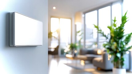 Poster - Smart switch installation in a minimalist apartment showcasing modern design