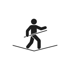 Tightrope Walker Balance Icon