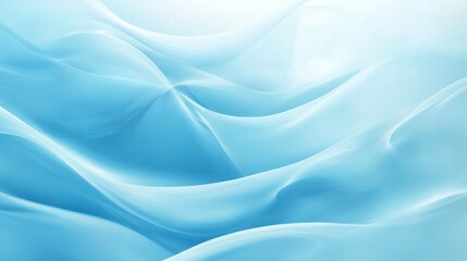 Poster - Soft blue waves create a serene and calming background, perfect for modern designs and soothing visuals. Ideal for web, print, and creative projects.