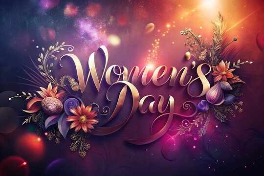 8 March Poster Design for International Women's Day template, advertising, banners, leaflets and flyers Pink Background.