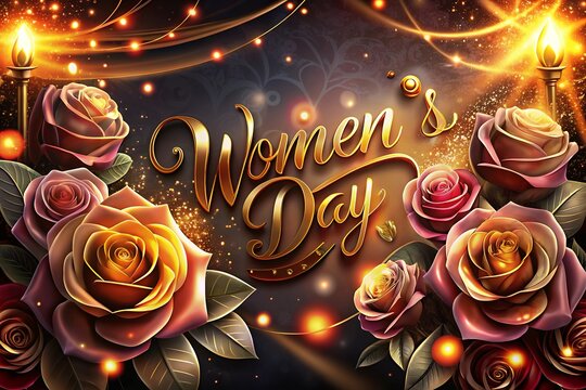 8 March Poster Design for International Women's Day template, advertising, banners, leaflets and flyers Pink Background.