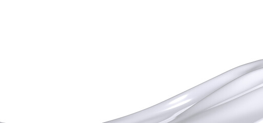 Poster - Abstract White Wave on Black Background