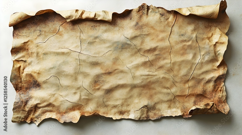 Aged and Crumpled Parchment Texture Background for Graphic Resources ...