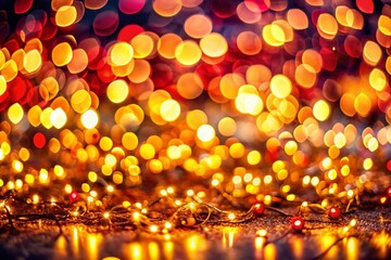 Poster - Bokeh Lights Background: Abstract Festive Blurred Sparkle