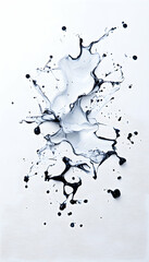 Wall Mural - Paint splash art, abstract liquid design, creativity in motion, colorful background, for poster or banner use