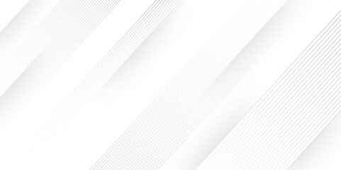 Fototapete - Elegant abstract background with grey lines with shadow. modern abstract gray line light dynamic shape composition background. Gray and white geometric background with copy space. , Modern design.	
