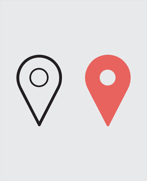 Map pin location icon vector illustration.