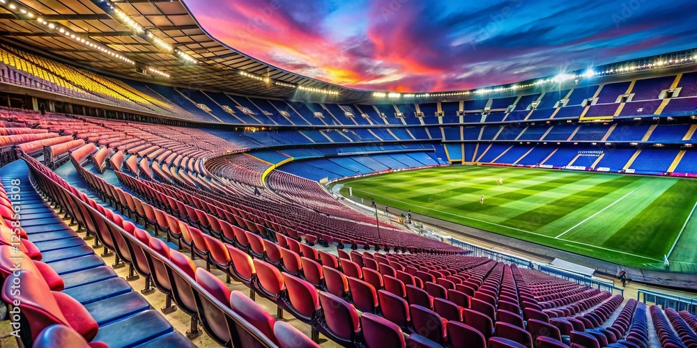 Camp Nou Stadium Interior Barcelona Spain High Resolution Photo Of 