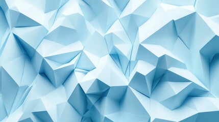 Poster - An abstract background featuring a stunning arrangement of blue triangular shapes, perfect for design projects, presentations, or creative artwork.