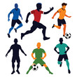 © Faruk - Vector football player man silhouettes-4