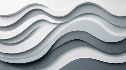 Wall Mural - Sophisticated monochromatic waves presentation backdrop concept