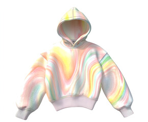 Poster - pastel swirl hoodie: a trendy and vibrant hoodie featuring a captivating pastel swirl pattern. its u