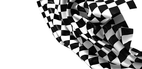 Wall Mural - Black and white checkered abstract background. Race background with space for text. Racing flag