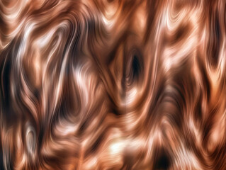 Fototapete - abstract swirls: a mesmerizing digital illustration of swirling abstract patterns in rich, warm tone