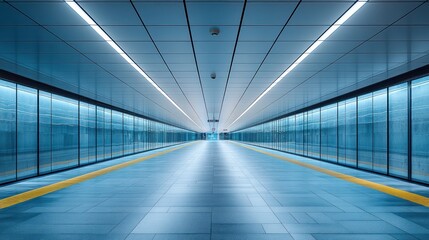 Wall Mural - Modern Subway Tunnel Perspective