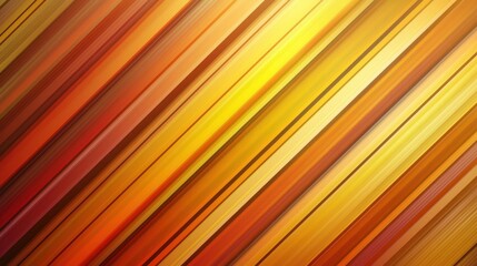 Poster - A vibrant abstract pattern showcasing diagonal lines in warm shades of orange and yellow.
