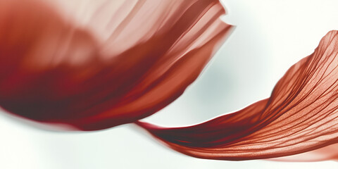 Fototapete - abstract red flow: a captivating abstract image featuring a flowing, reddish-brown form that resembl