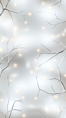 Poster - White background showcases intricate organic patterns that evoke the look of neural connections or biological structures in a clean design
