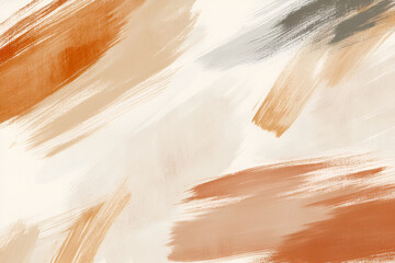 Poster - Abstract Watercolor Strokes in Earthy Tones: A captivating abstract background with dynamic strokes in earthy shades of brown, beige, and grey, creates a sense of artistic depth and textured beauty.