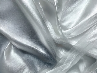 Poster - shimmering silk drape: luxurious folds of shimmering silk fabric create a dramatic and elegant displ