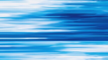 Poster - A vibrant abstract art piece featuring dynamic blue and white streaks, creating a sense of movement and depth.
