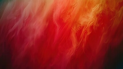 Poster - A vibrant blend of red and orange hues creates a dynamic, abstract background, evoking warmth and energy.