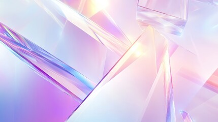 Poster - A vibrant abstract composition featuring shards of light and color, creating a stunning visual effect perfect for backgrounds and creative designs.