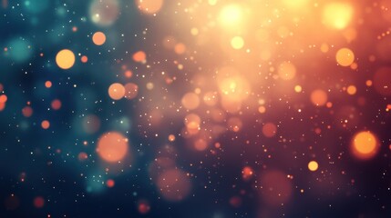 Poster - A stunning background featuring vibrant bokeh lights in warm tones, creating a dreamy and enchanting atmosphere for various creative projects.
