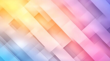 Wall Mural - Abstract pastel geometric background with diagonal lines, vibrant hues, and soft glow, ideal for website banners or presentations