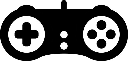 Fototapete - Games icon vector. Gamepad new concept. Black and white game controller symbol trendy flat and simple style icon for web site design, logo, app, game UI isolated on white background.