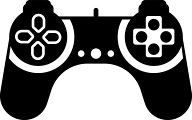 Fototapete - Games icon vector. Gamepad new concept. Black and white game controller symbol trendy flat and simple style icon for web site design, logo, app, game UI isolated on white background.