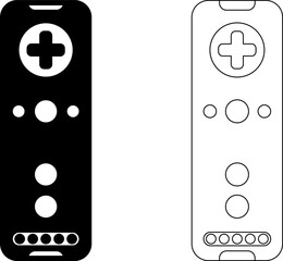 Fototapete - Games icon vector. Gamepad new concept. Black and white game controller symbol trendy flat and simple style icon for web site design, logo, app, game UI isolated on white background.