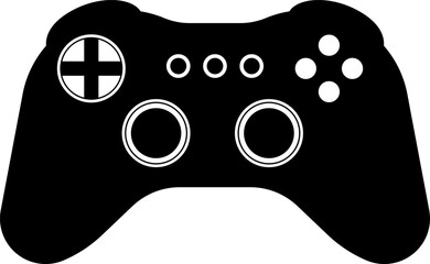 Fototapete - Games icon vector. Gamepad new concept. Black and white game controller symbol trendy flat and simple style icon for web site design, logo, app, game UI isolated on white background.