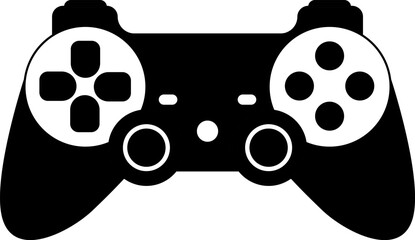 Fototapete - Games icon vector. Gamepad new concept. Black and white game controller symbol trendy flat and simple style icon for web site design, logo, app, game UI isolated on white background.