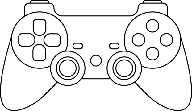 Games icon vector. Gamepad New concept. Black and white game controller symbol trendy flat and simple style icon for web site design, logo, app, game UI isolated on white background.